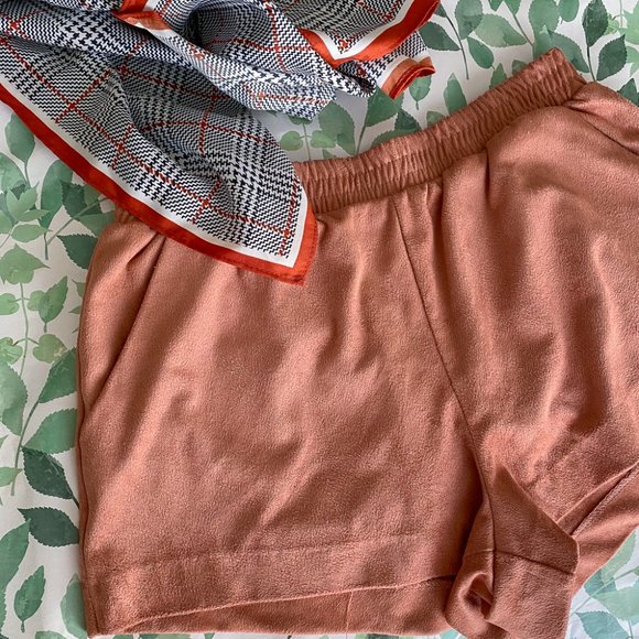 Forever 21 Pants - Forever 21 Orange Suede Soft Shorts